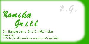 monika grill business card